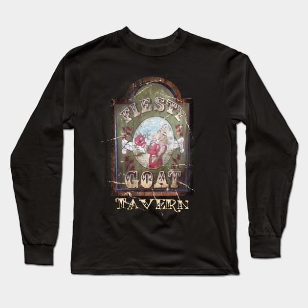 FIESTY GOAT TAVERN Long Sleeve T-Shirt by WHOartedLA